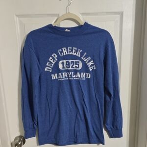 Alstyle Blue Long Sleeve Tee